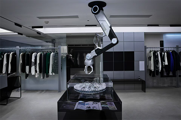 Stable hovering robotic arm.